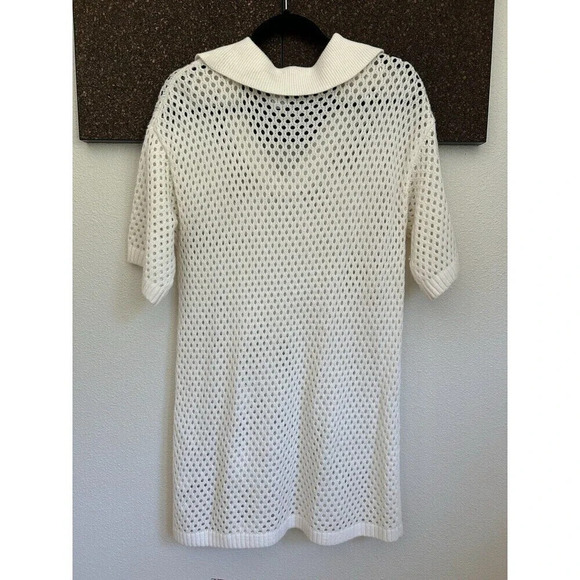 H&M Divided Tunic | Swim Coverup | Dress in cream SZ M - Picture 2 of 7